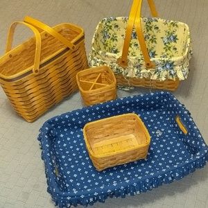 Longaberger basket bundle 5 baskets
